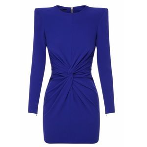 Alex Perry Ashlyn Ruched Blue Dress